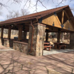 commercial roofing of park shelter