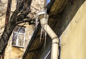 ice on gutter