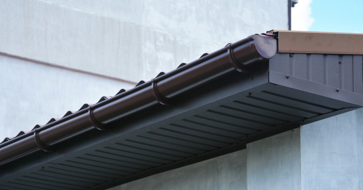 brown seamless gutters