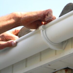 inspecting seamless gutter