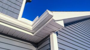 nice gutters on house