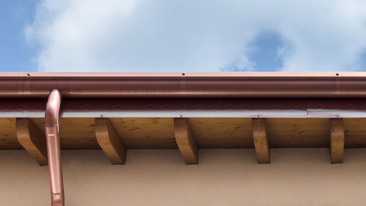 Copper gutters