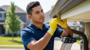 A gutter inspection.