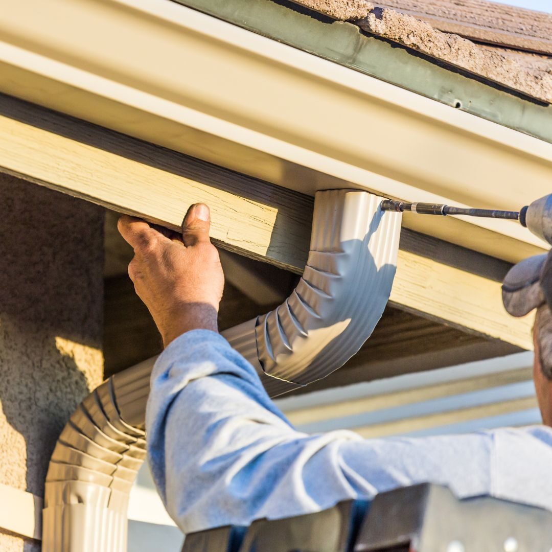 repairing a gutter