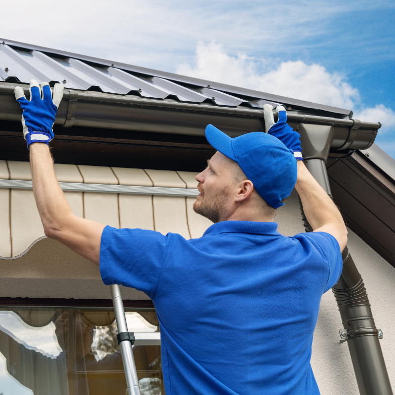 gutter installation.