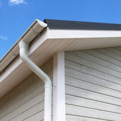 seamless gutters on house roof